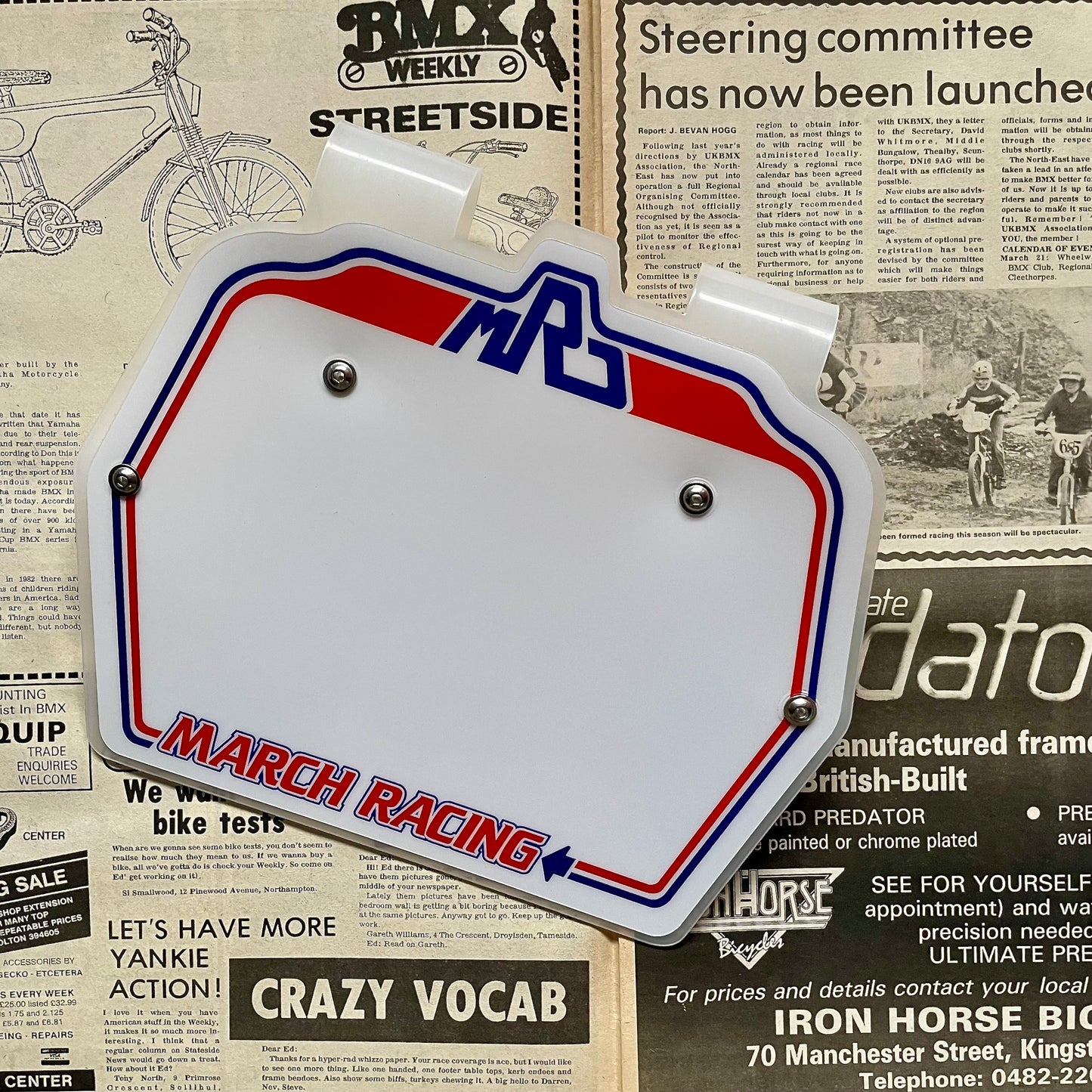 MRD BMX Series 3 Stadium Pro BMX Numberplate