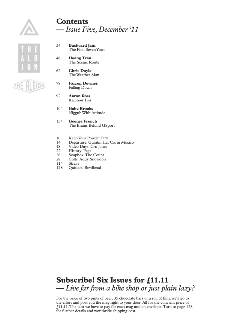 The Albion BMX Magazine Issue 5