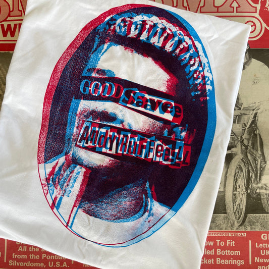 MRD BMX  God Save Andy Ruffell Tee Shirt