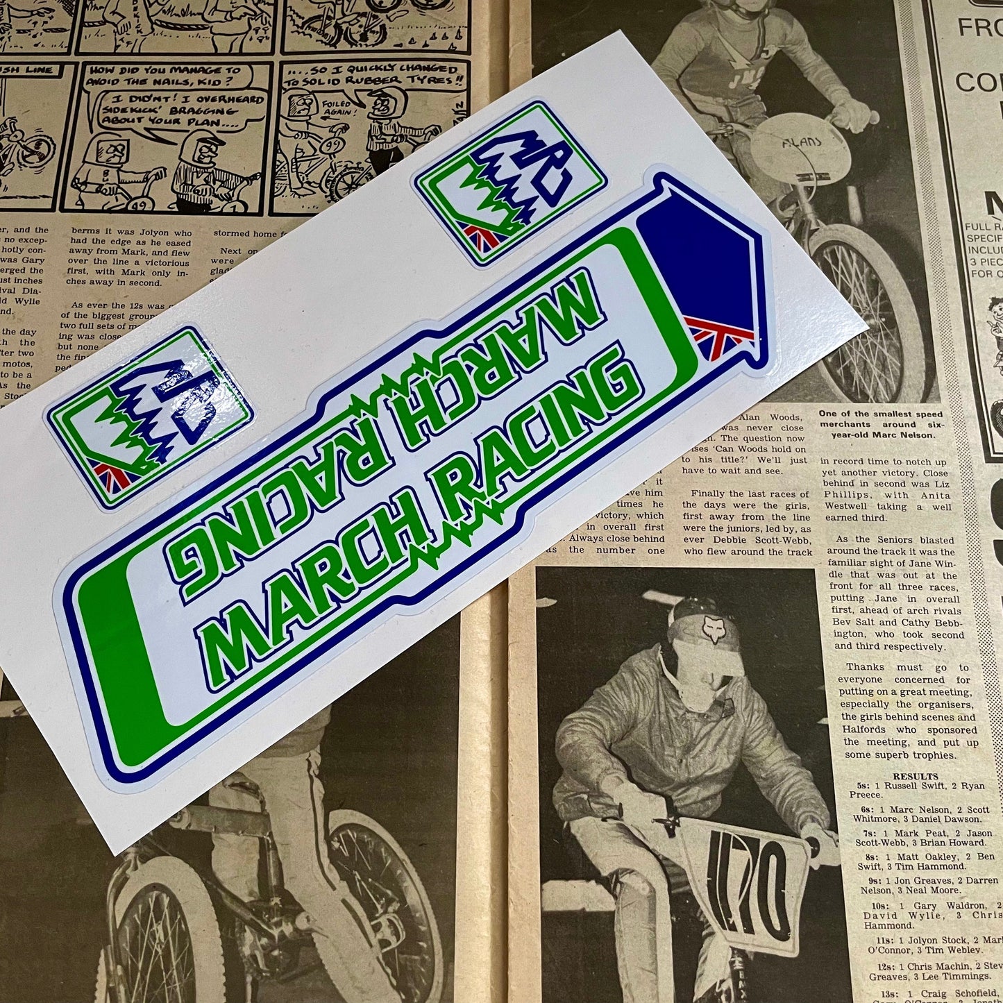 MRD BMX OG Reproduction 1984 Frame and Fork Sticker set