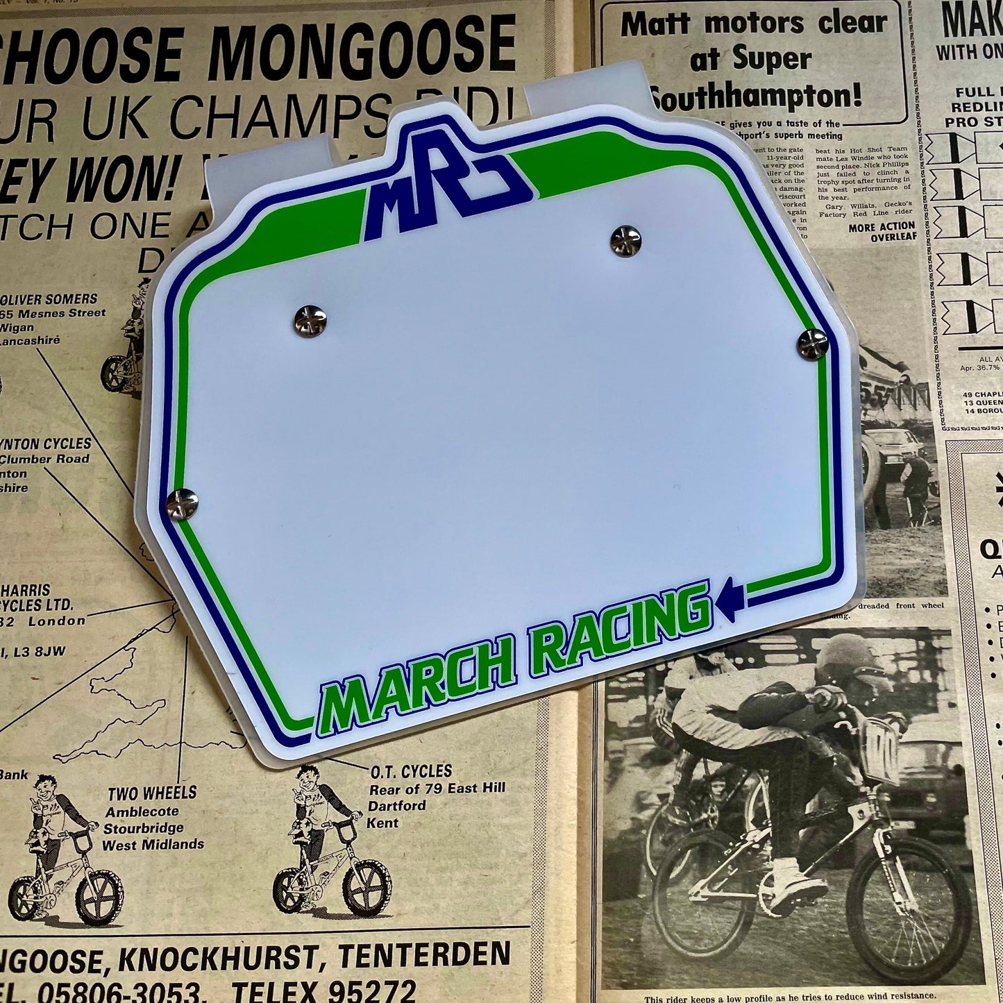 MRD BMX Series 3 Stadium Pro BMX Numberplate