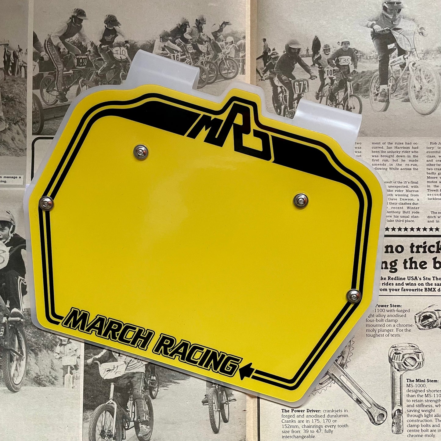 MRD BMX Series 3 Stadium Pro BMX Numberplate