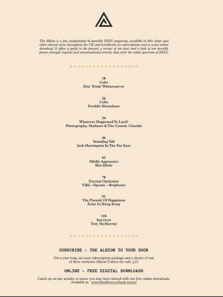 The Albion BMX Magazine Issue 15