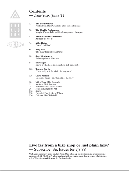 The Albion BMX magazine Issue 2