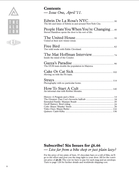 The Albion BMX Magazine Issue 1