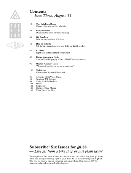 The Albion BMX Magazine issue 3