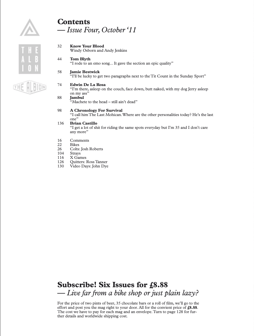 The Albion BMX Magazine Issue 4