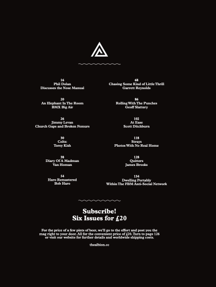 The Albion BMX Magazine Issue 7 US version